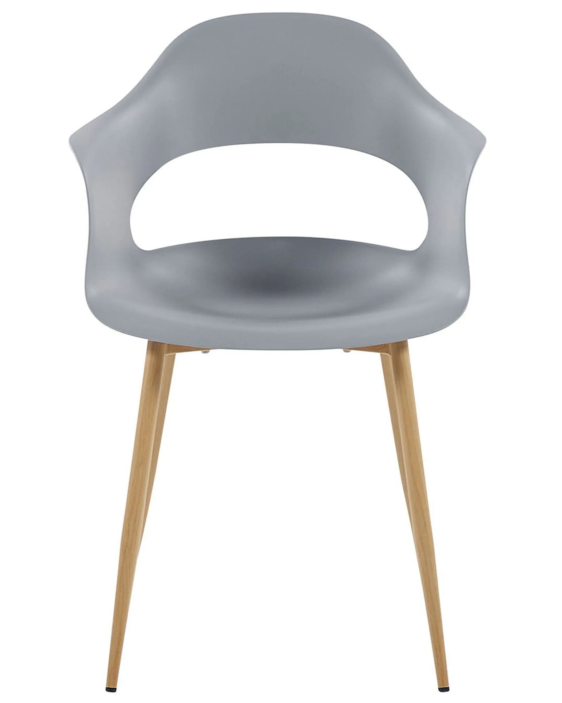 Set of 2 Dining Chairs UTICA Light Grey