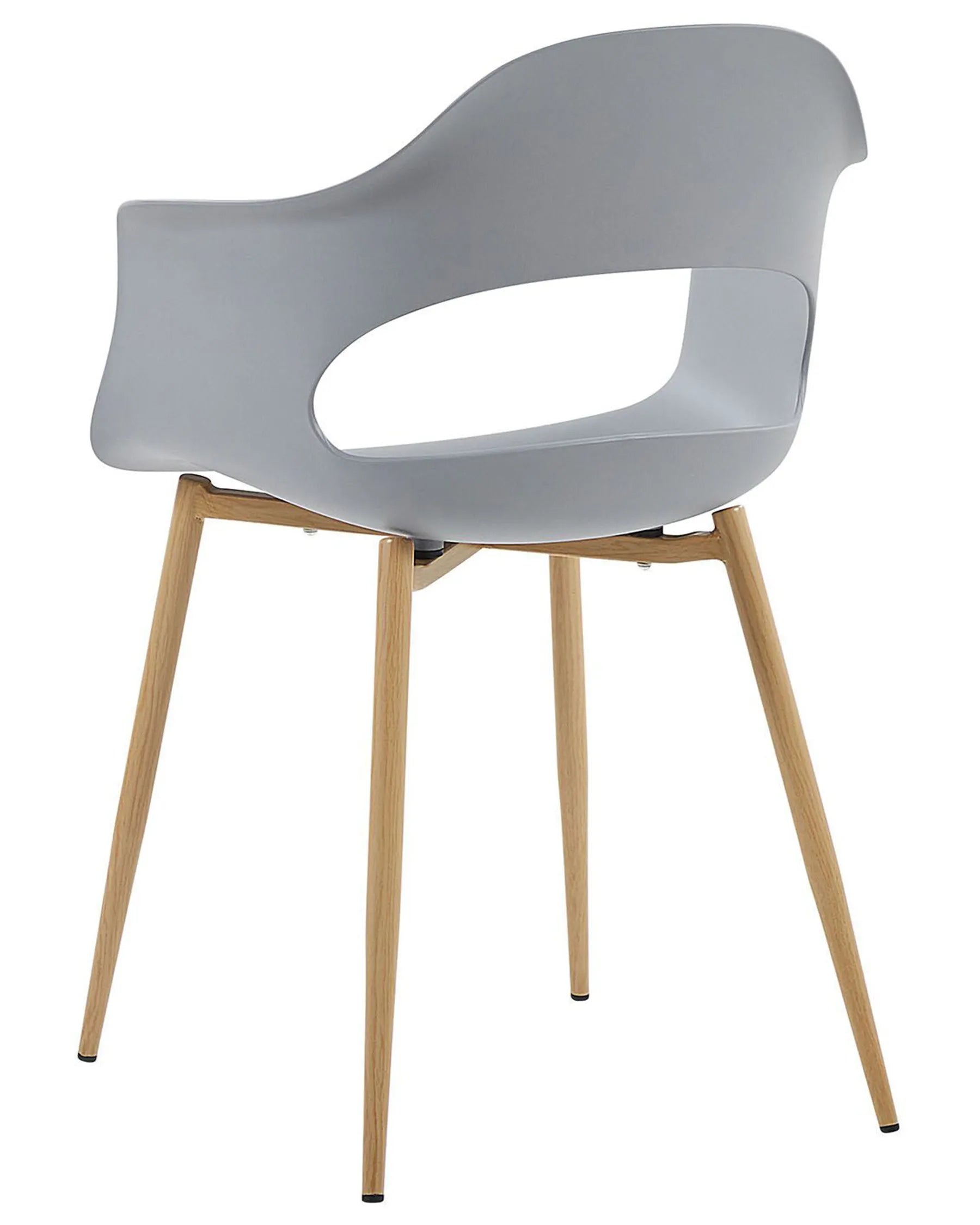 Set of 2 Dining Chairs UTICA Light Grey