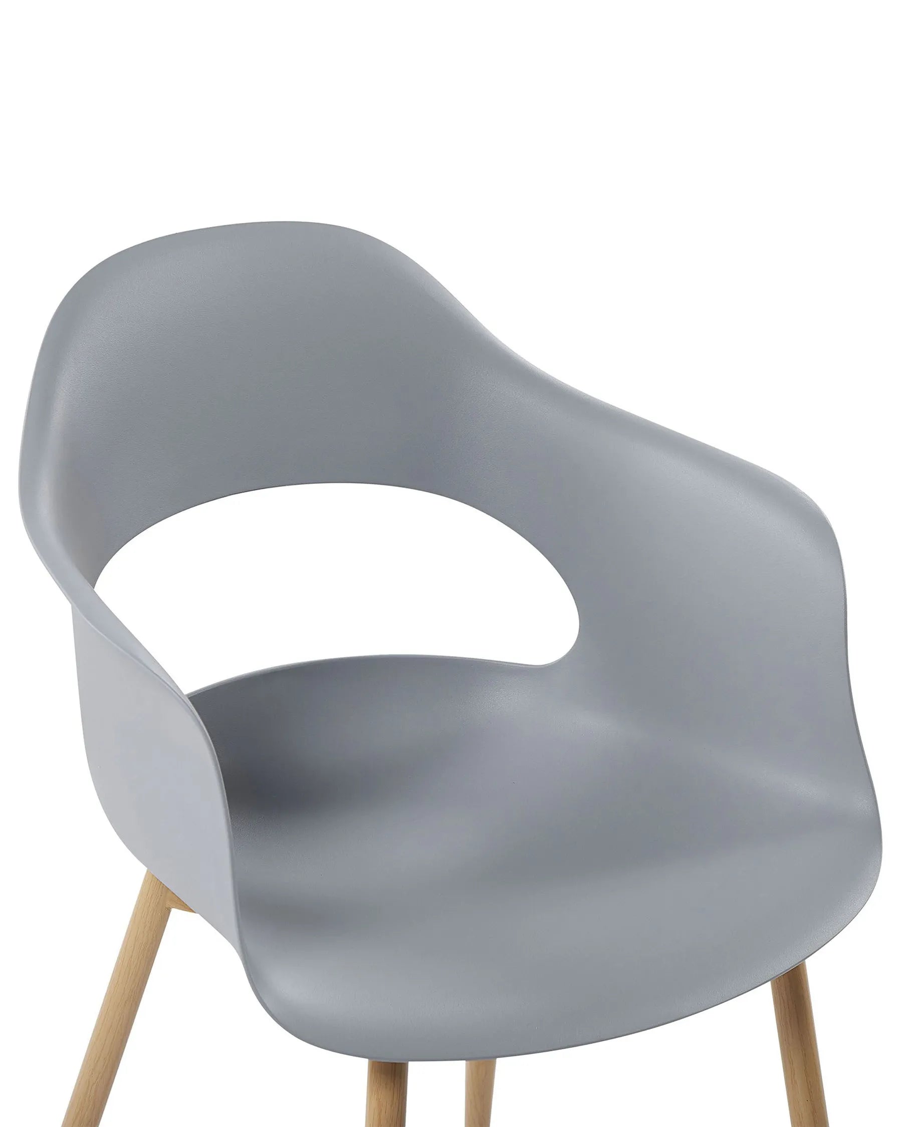 Set of 2 Dining Chairs UTICA Light Grey