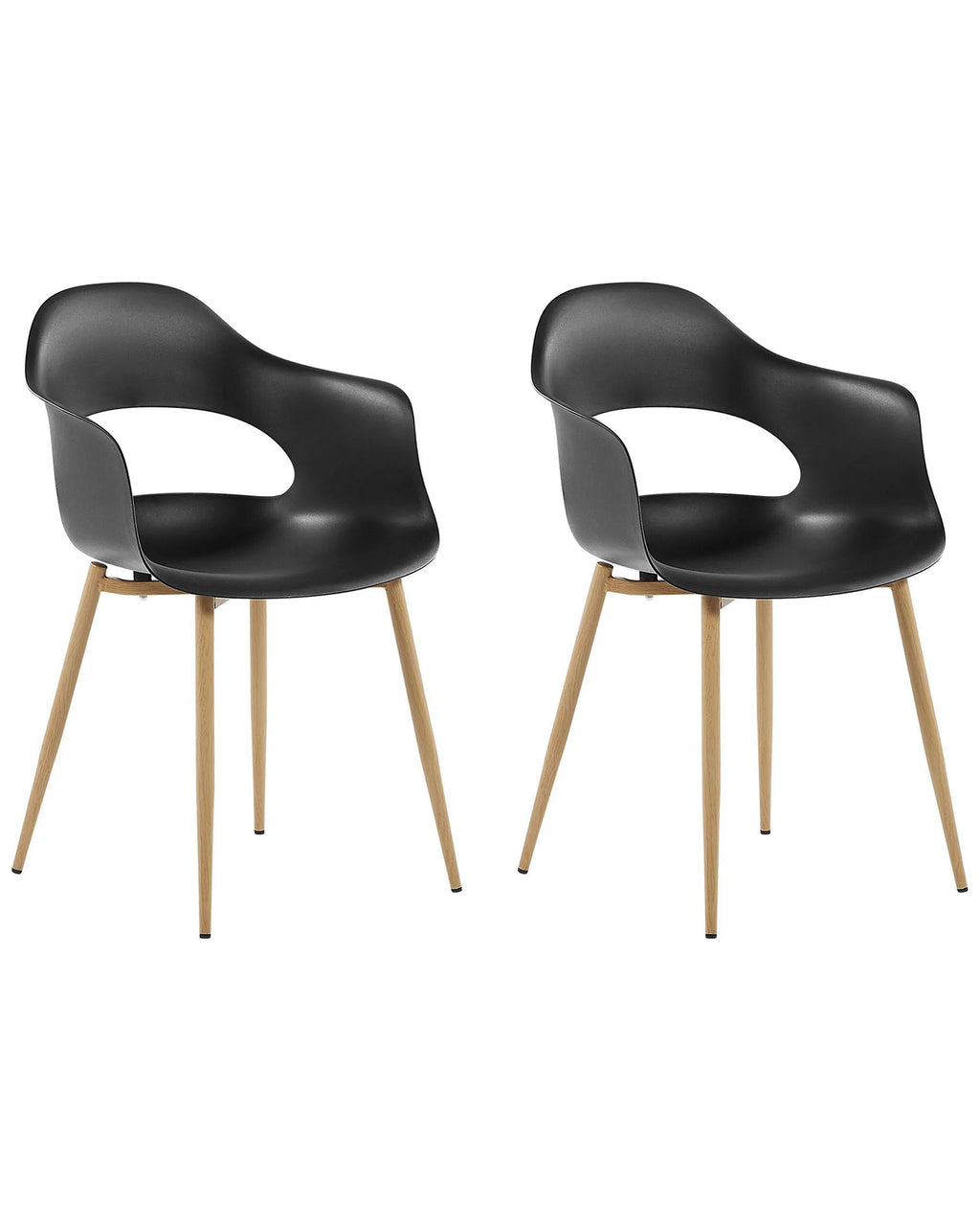 Set of 2 Dining Chairs UTICA Black