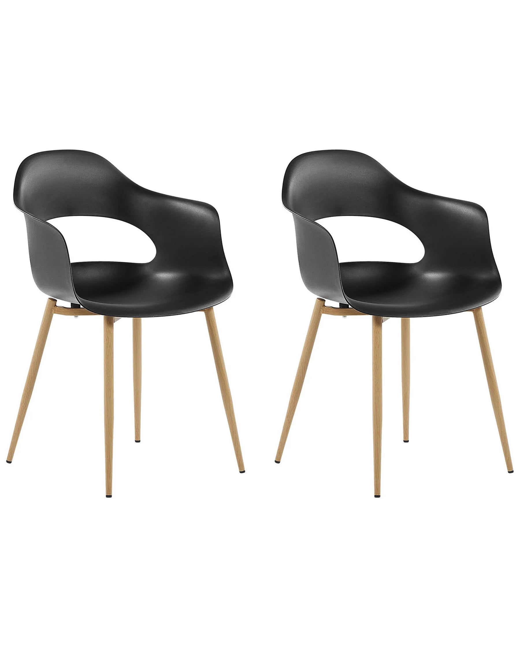 Set of 2 Dining Chairs UTICA Black