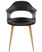 Set of 2 Dining Chairs UTICA Black