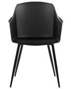 Set of 2 Dining Chairs FONDA Black