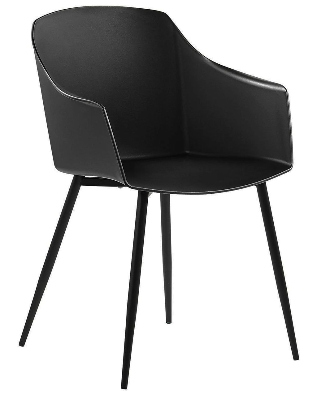 Set of 2 Dining Chairs FONDA Black