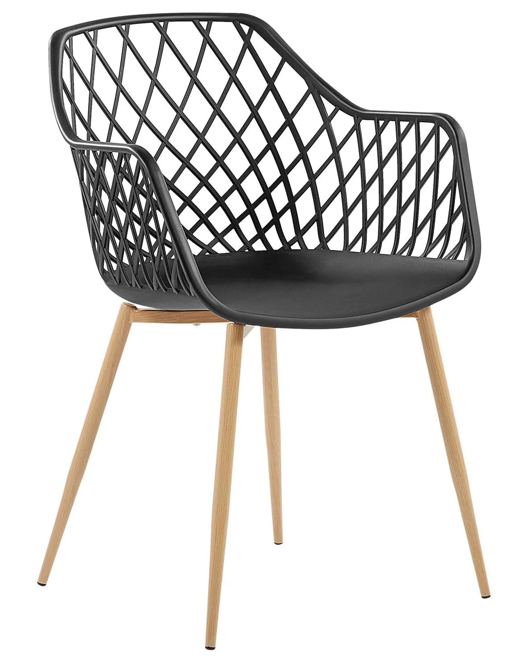 Set of 2 Dining Chairs NASHUA Black