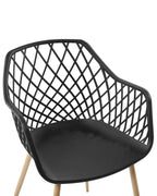 Set of 2 Dining Chairs NASHUA Black