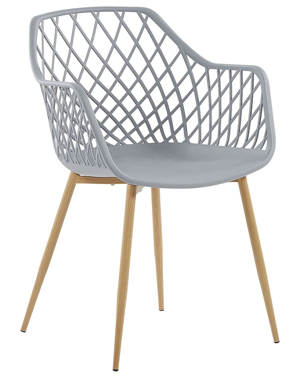 Set of 2 Dining Chairs NASHUA Light Grey