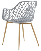 Set of 2 Dining Chairs NASHUA Light Grey