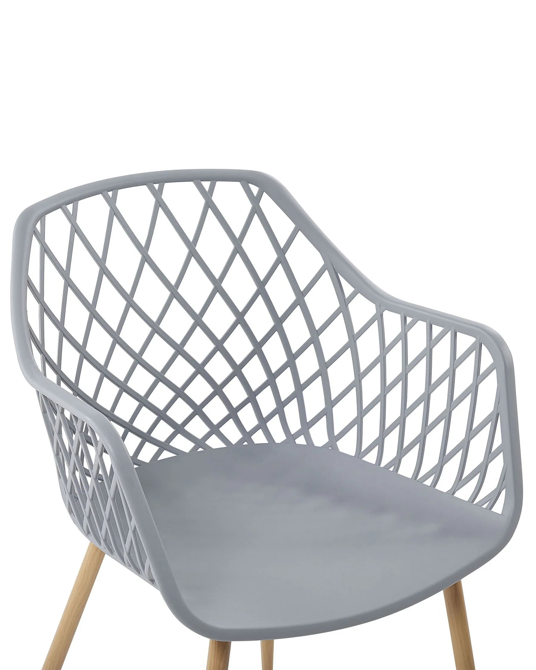 Set of 2 Dining Chairs NASHUA Light Grey