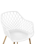 Set of 2 Dining Chairs NASHUA White