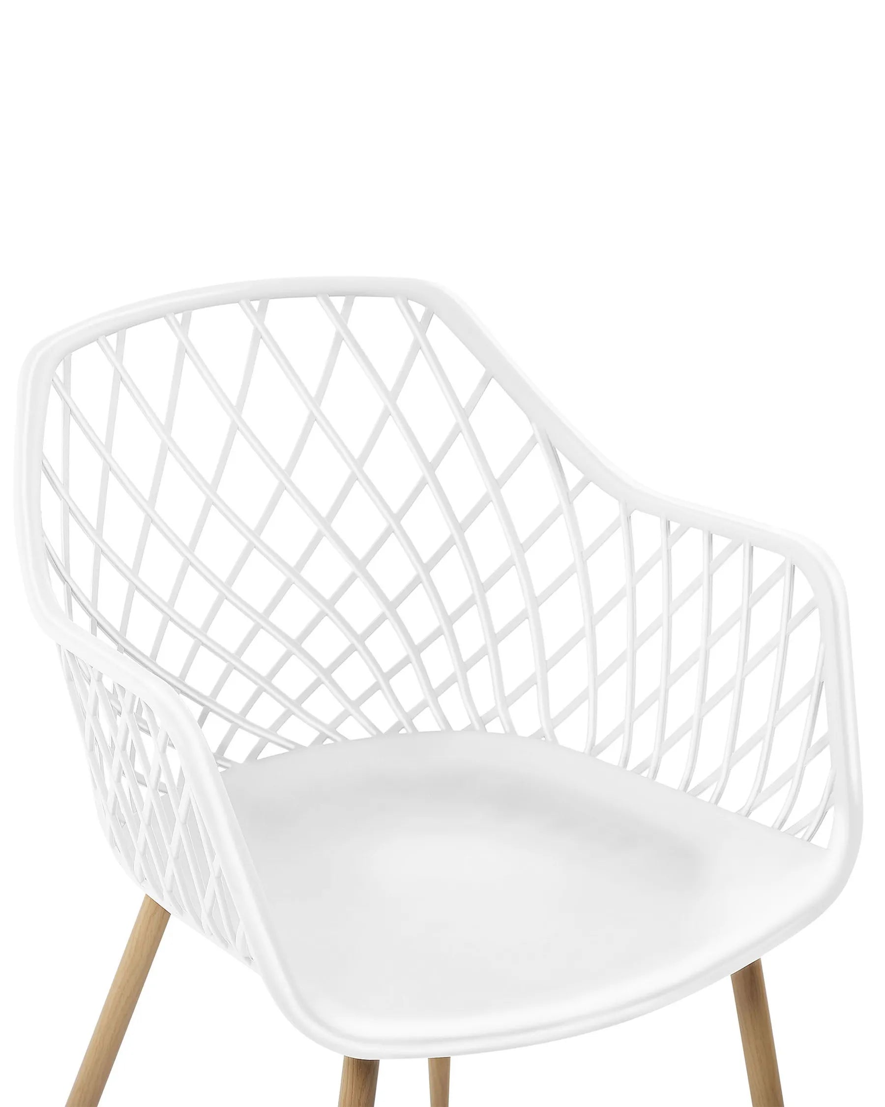 Set of 2 Dining Chairs NASHUA White