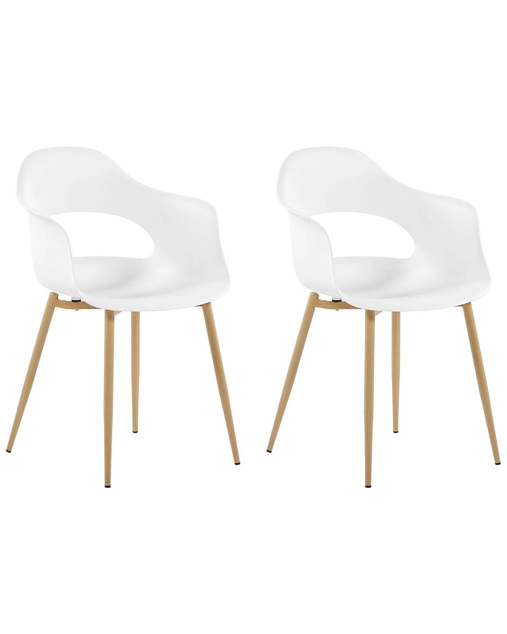 Set of 2 Dining Chairs UTICA White