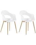 Set of 2 Dining Chairs UTICA White