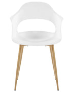 Set of 2 Dining Chairs UTICA White