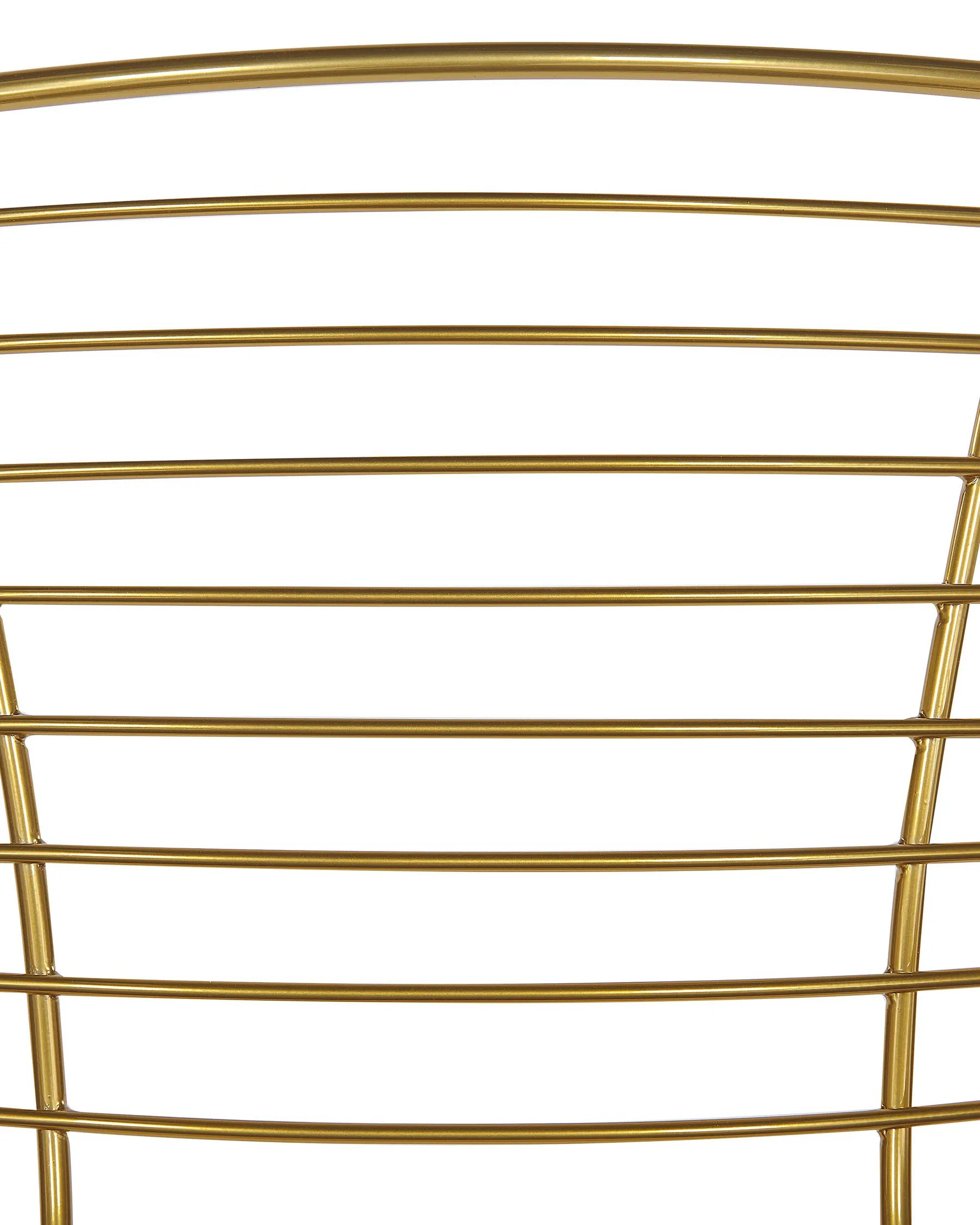 Set of 2 Dining Chairs HOBACK Metal Gold