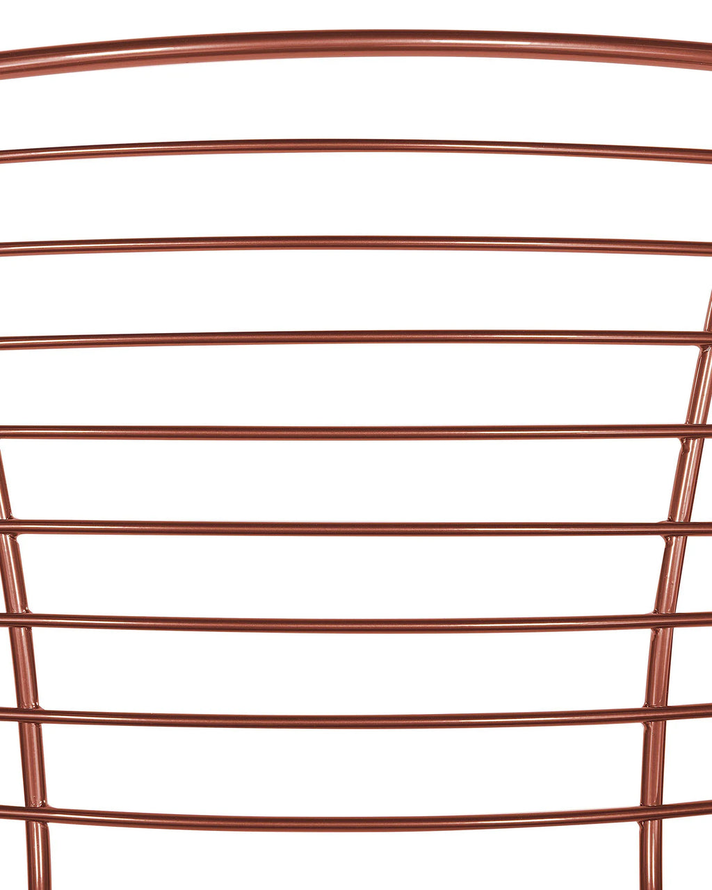 Set of 2 Dining Chairs HOBACK Metal Copper