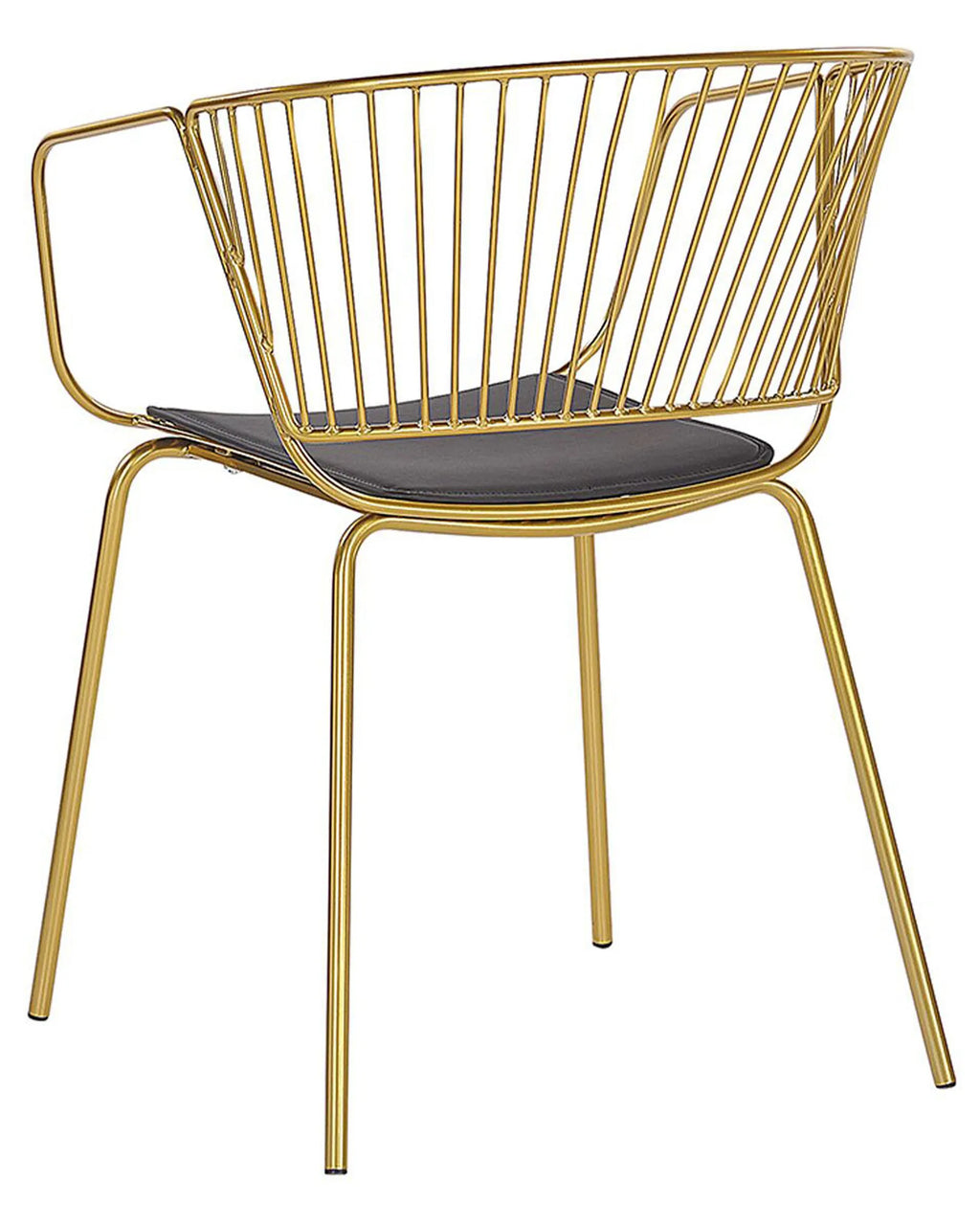 Set of 2 Dining Chairs RIGBY Metal Gold