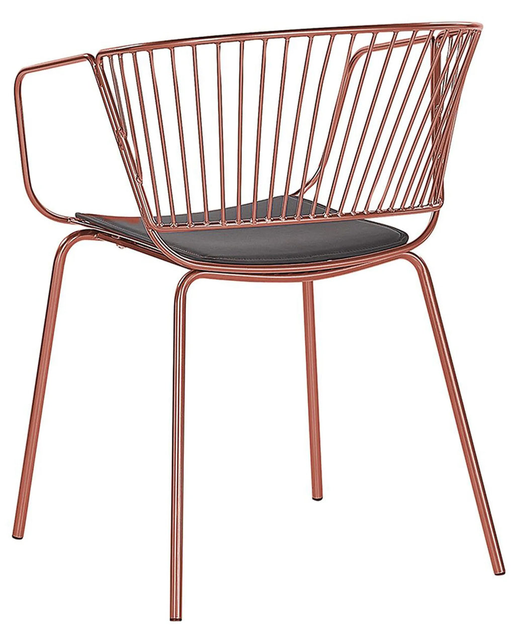 Set of 2 Dining Chairs RIGBY Metal Copper