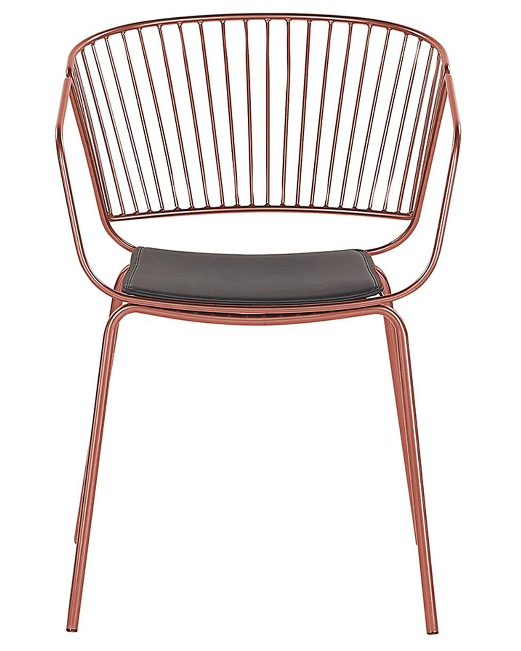 Set of 2 Dining Chairs RIGBY Metal Copper