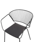Set of 2 Dining Chairs RIGBY Metal Black