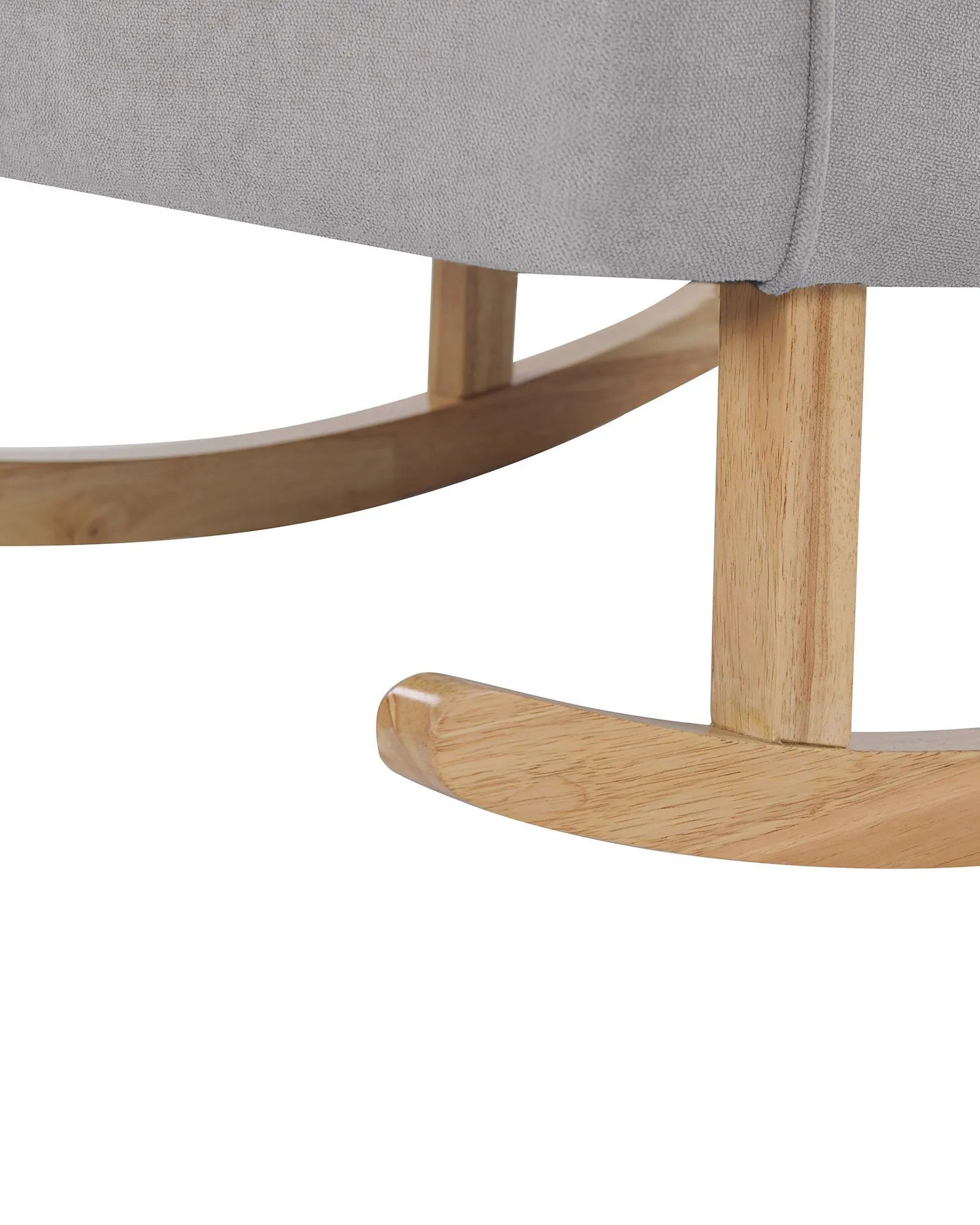 Rocking Chair TRONDHEIM Fabric Light Grey