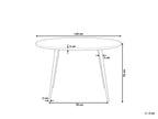 Dining Table ODEON White Marble 120 cm 120 cm