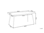Dining Table SANTIAGO Grey Concrete Effect 160 cm 80 cm