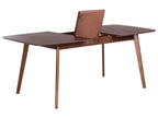 Extending Dining Table MADOX Dark Walnut 150/190 cm 90 cm
