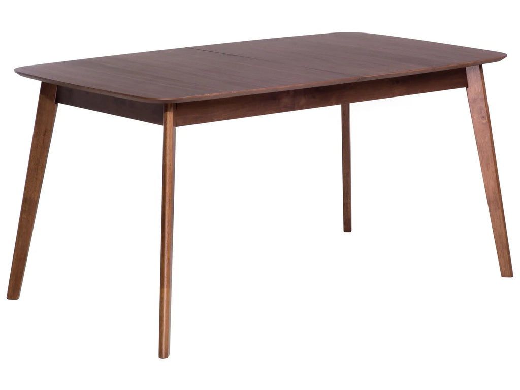 Extending Dining Table MADOX Dark Walnut 150/190 cm 90 cm