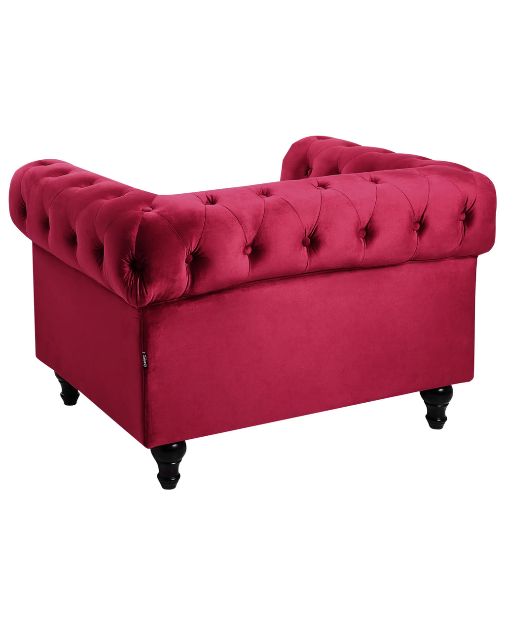Armchair CHESTERFIELD Velvet Burgundy