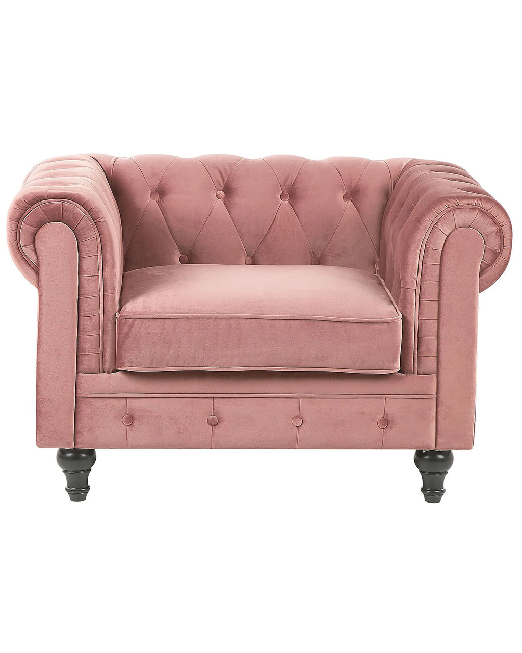 Armchair CHESTERFIELD Velvet Pink