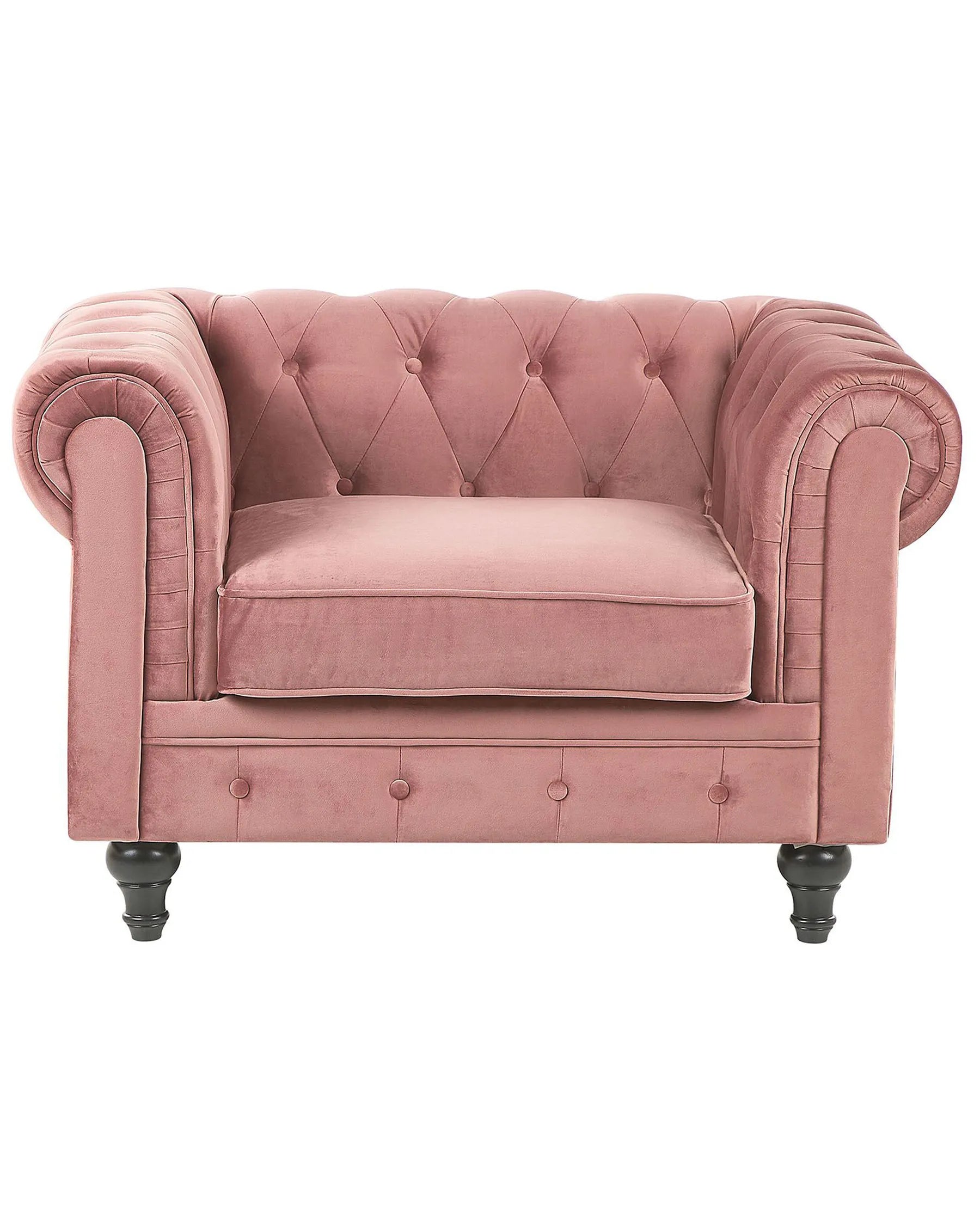 Armchair CHESTERFIELD Velvet Pink