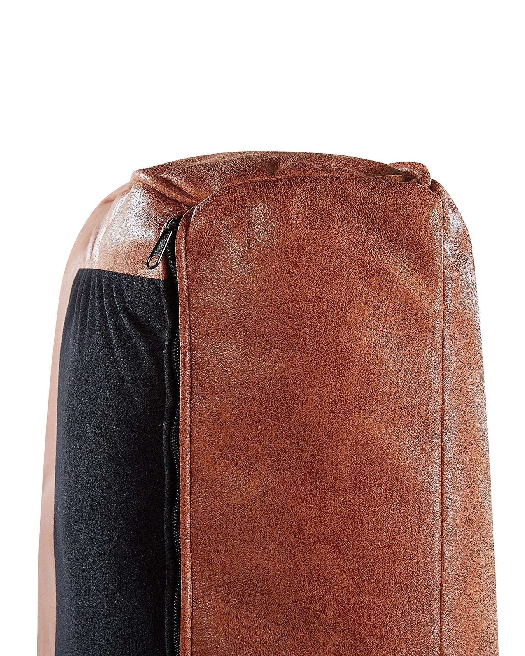 Armchair SAVALEN Faux Leather Golden Brown