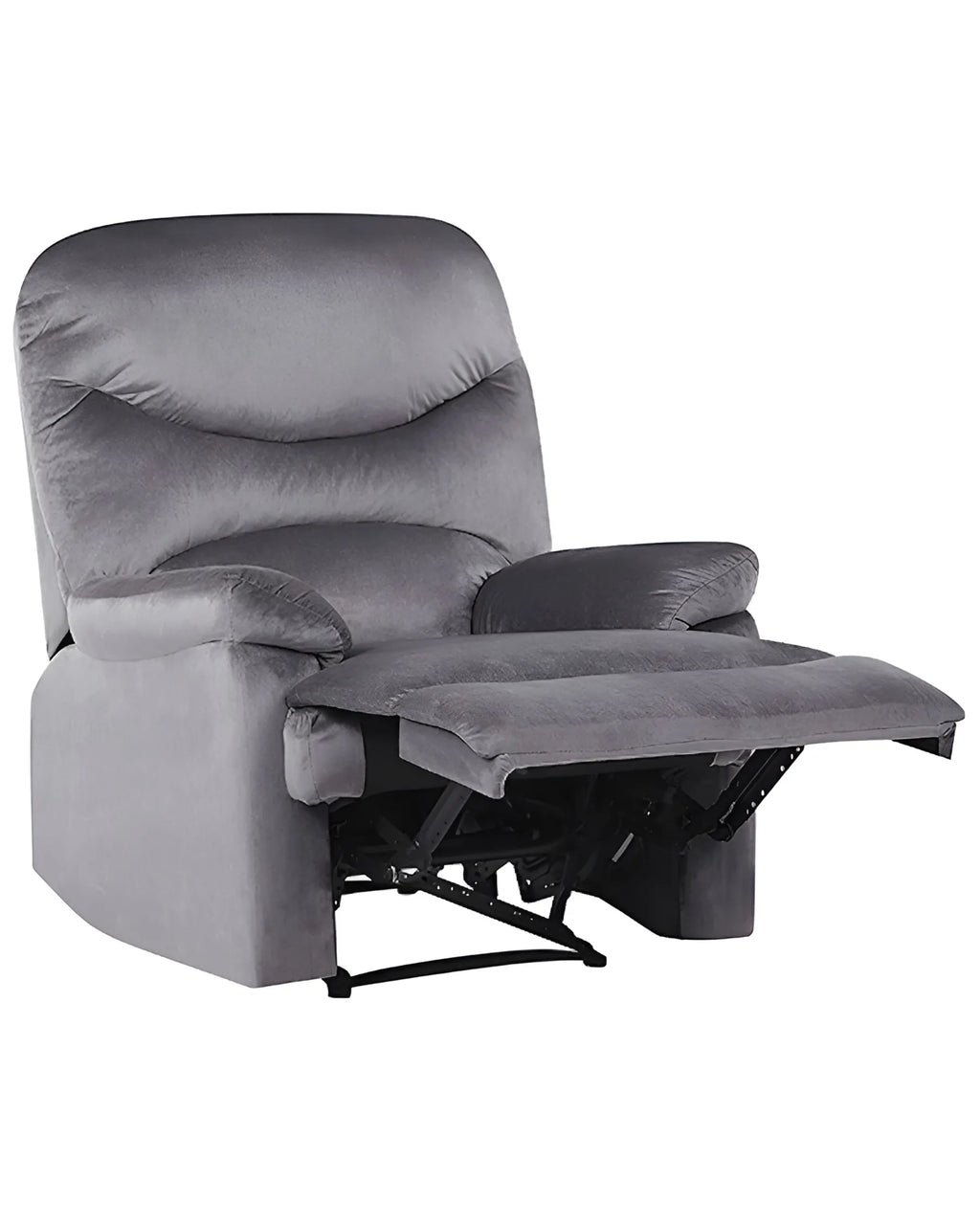 Recliner Chair ESLOV with Footrest Velvet Grey
