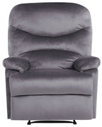 Recliner Chair ESLOV with Footrest Velvet Grey