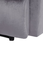 Recliner Chair ESLOV with Footrest Velvet Grey