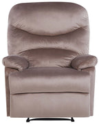 Recliner Chair ESLOV with Footrest Velvet Taupe Beige