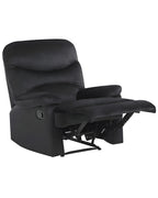Recliner Chair ESLOV with Footrest Velvet Black