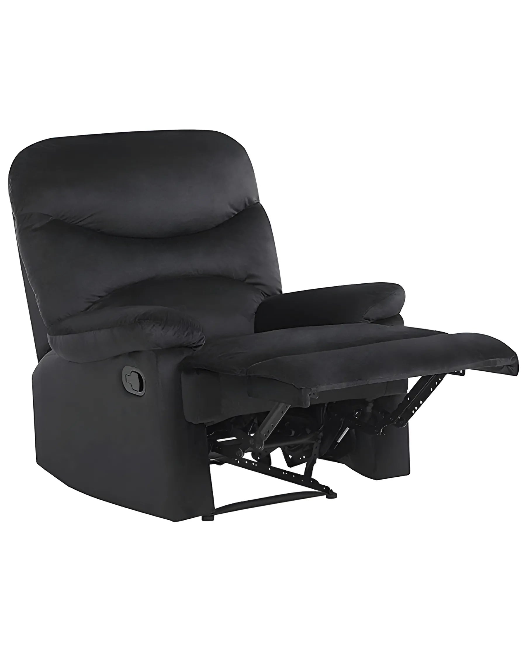Recliner Chair ESLOV with Footrest Velvet Black