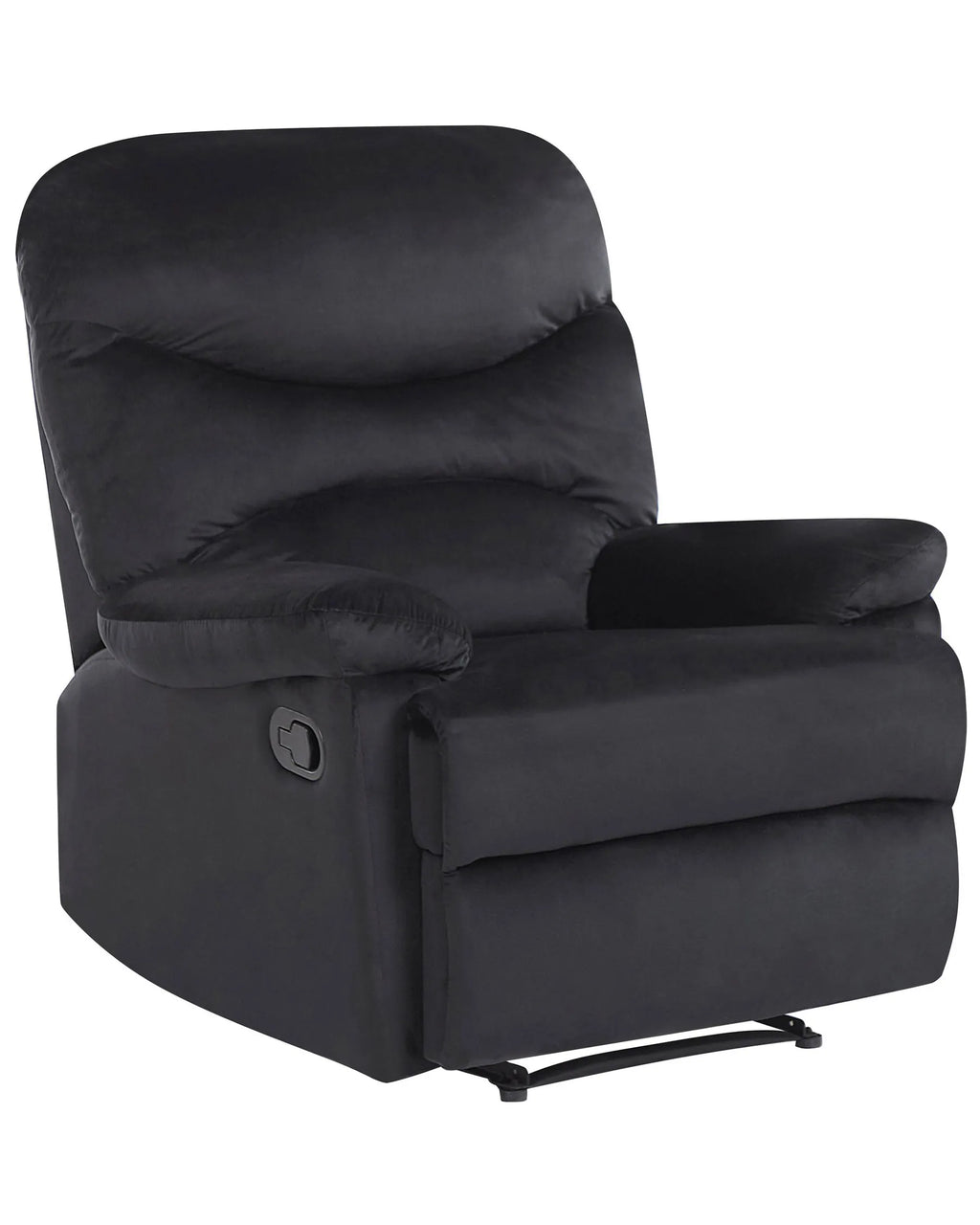 Recliner Chair ESLOV with Footrest Velvet Black