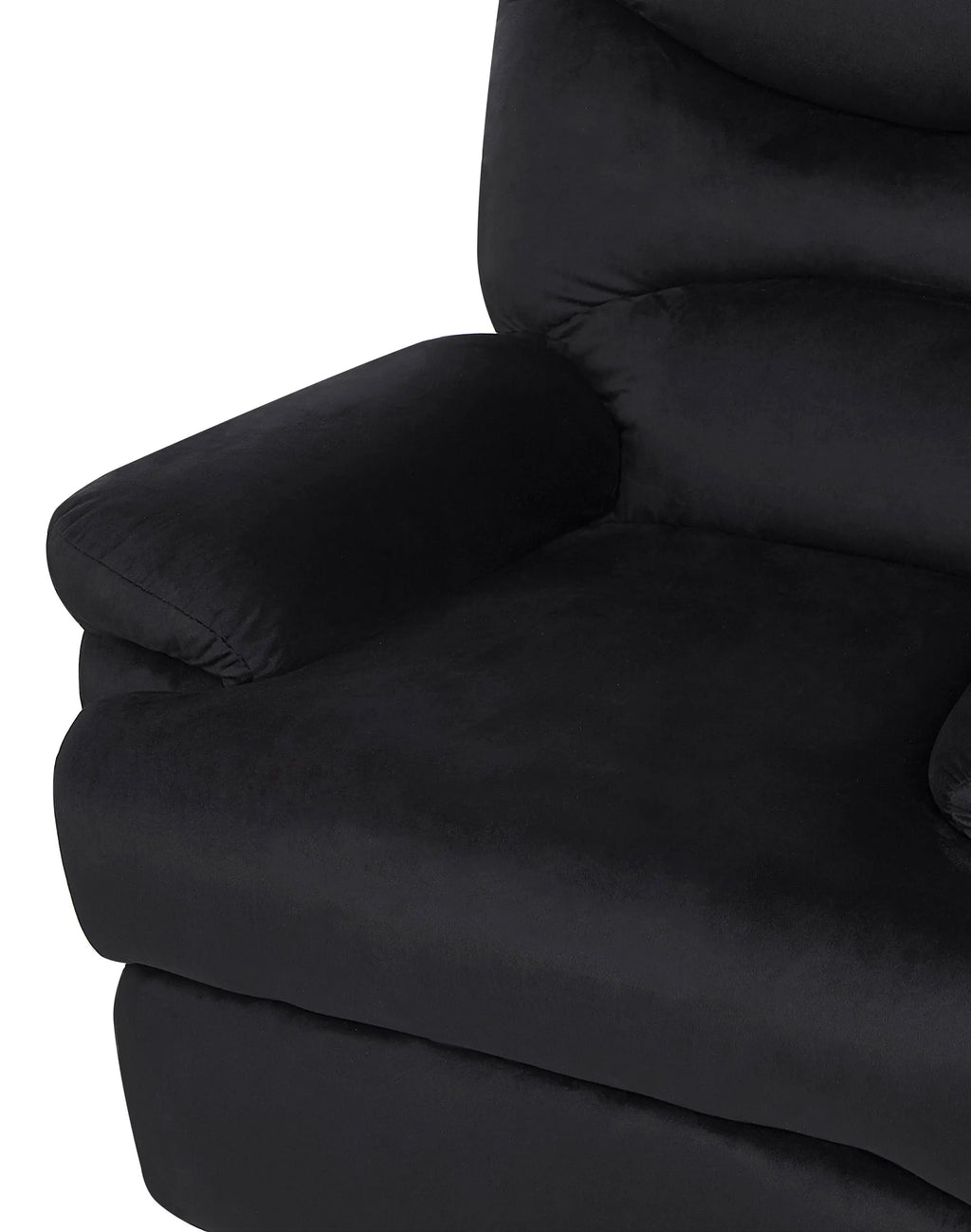 Recliner Chair ESLOV with Footrest Velvet Black