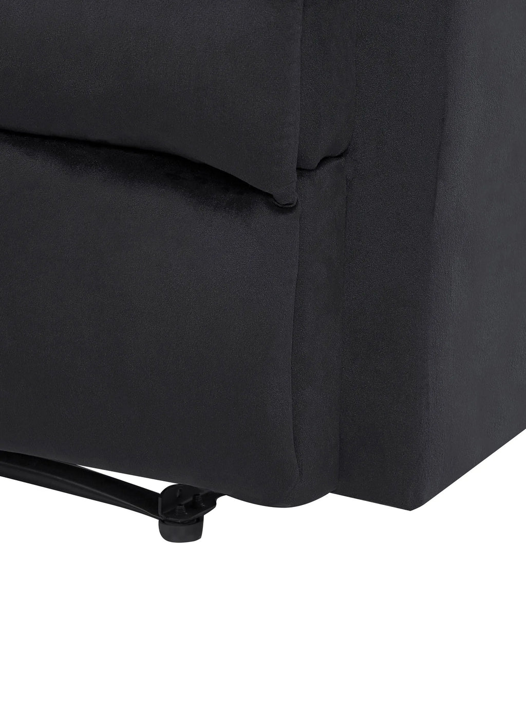 Recliner Chair ESLOV with Footrest Velvet Black