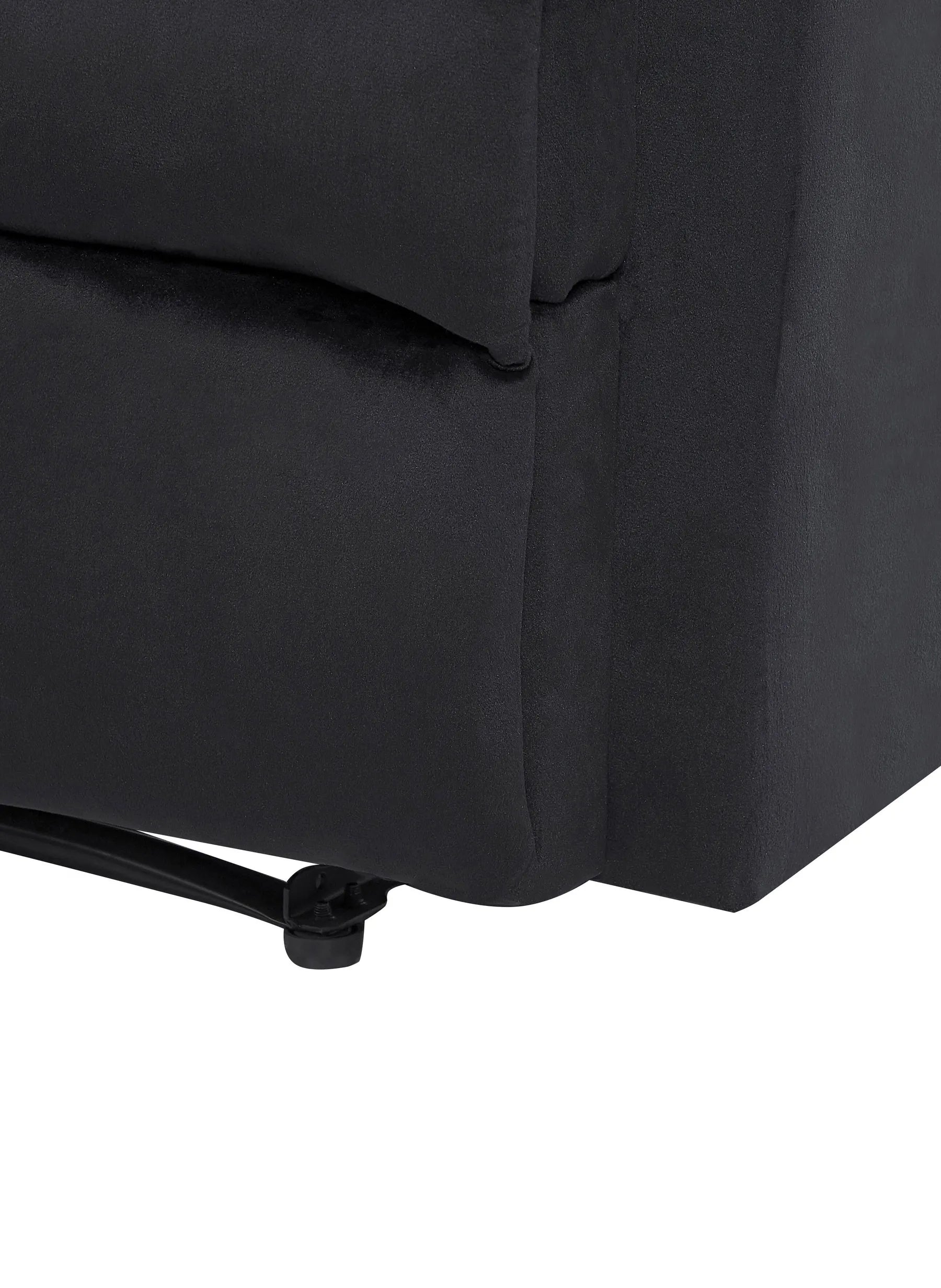 Recliner Chair ESLOV with Footrest Velvet Black