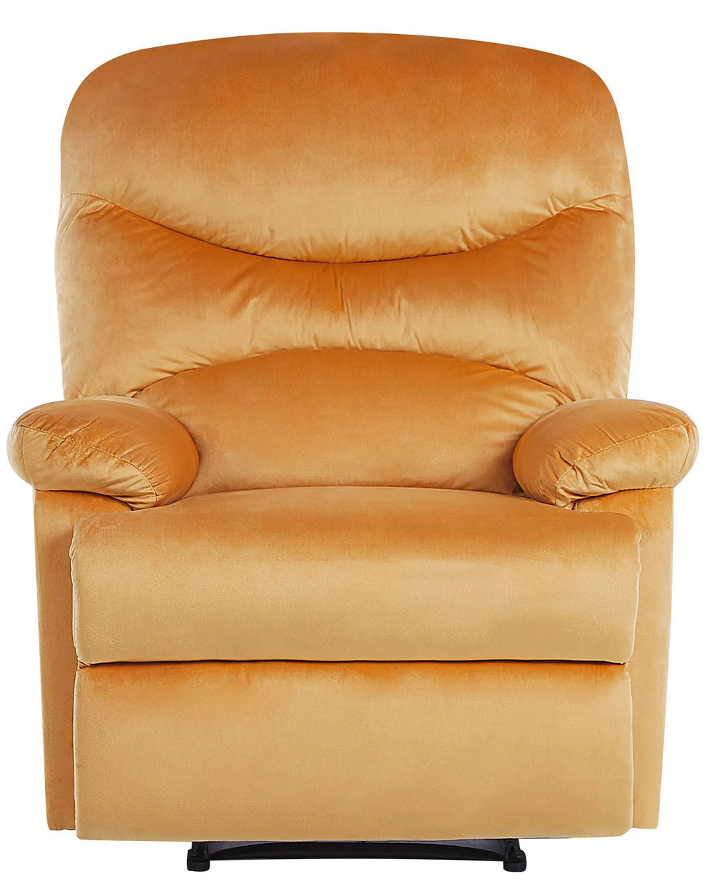 Recliner Chair ESLOV with Footrest Velvet Mustard