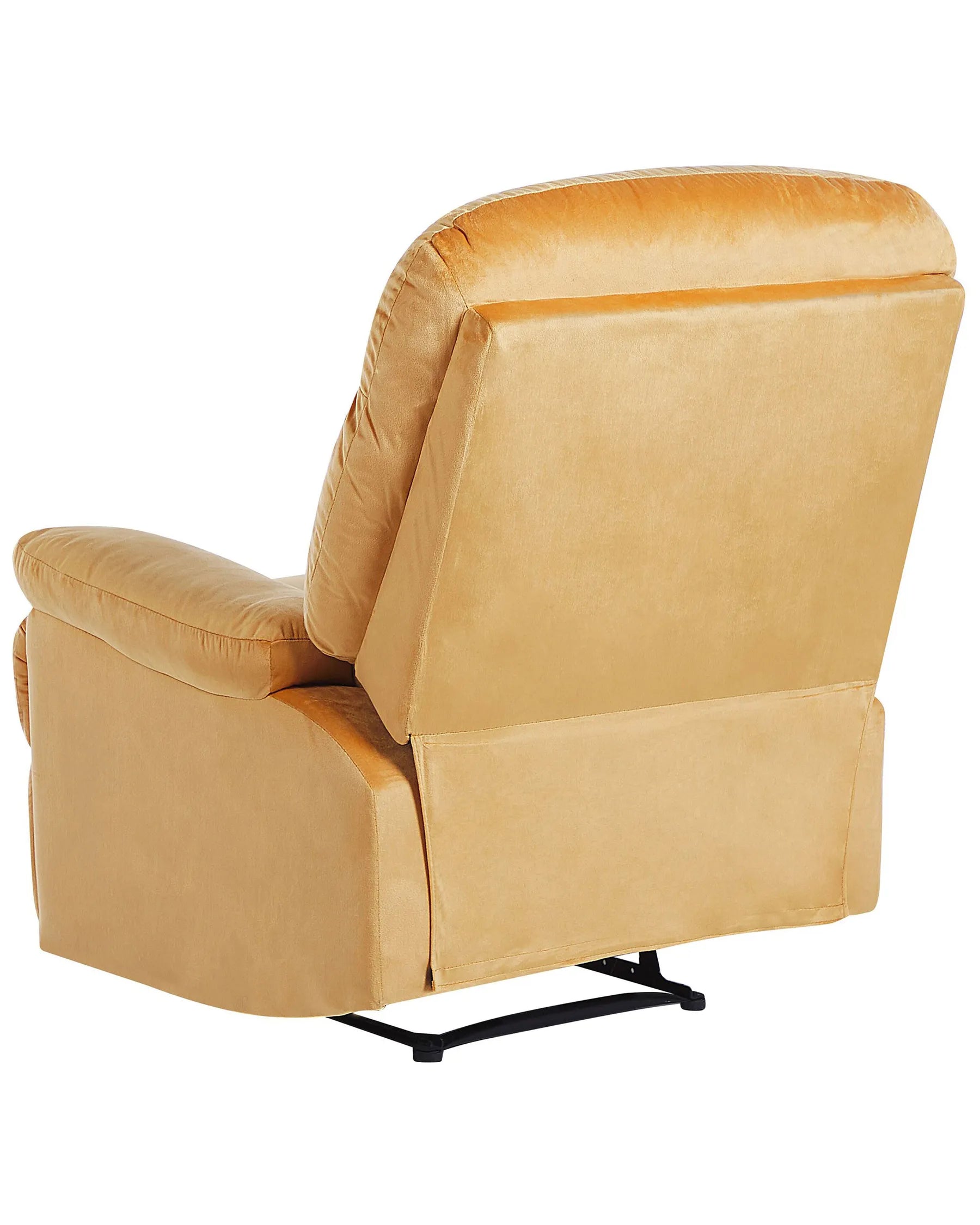Recliner Chair ESLOV with Footrest Velvet Mustard