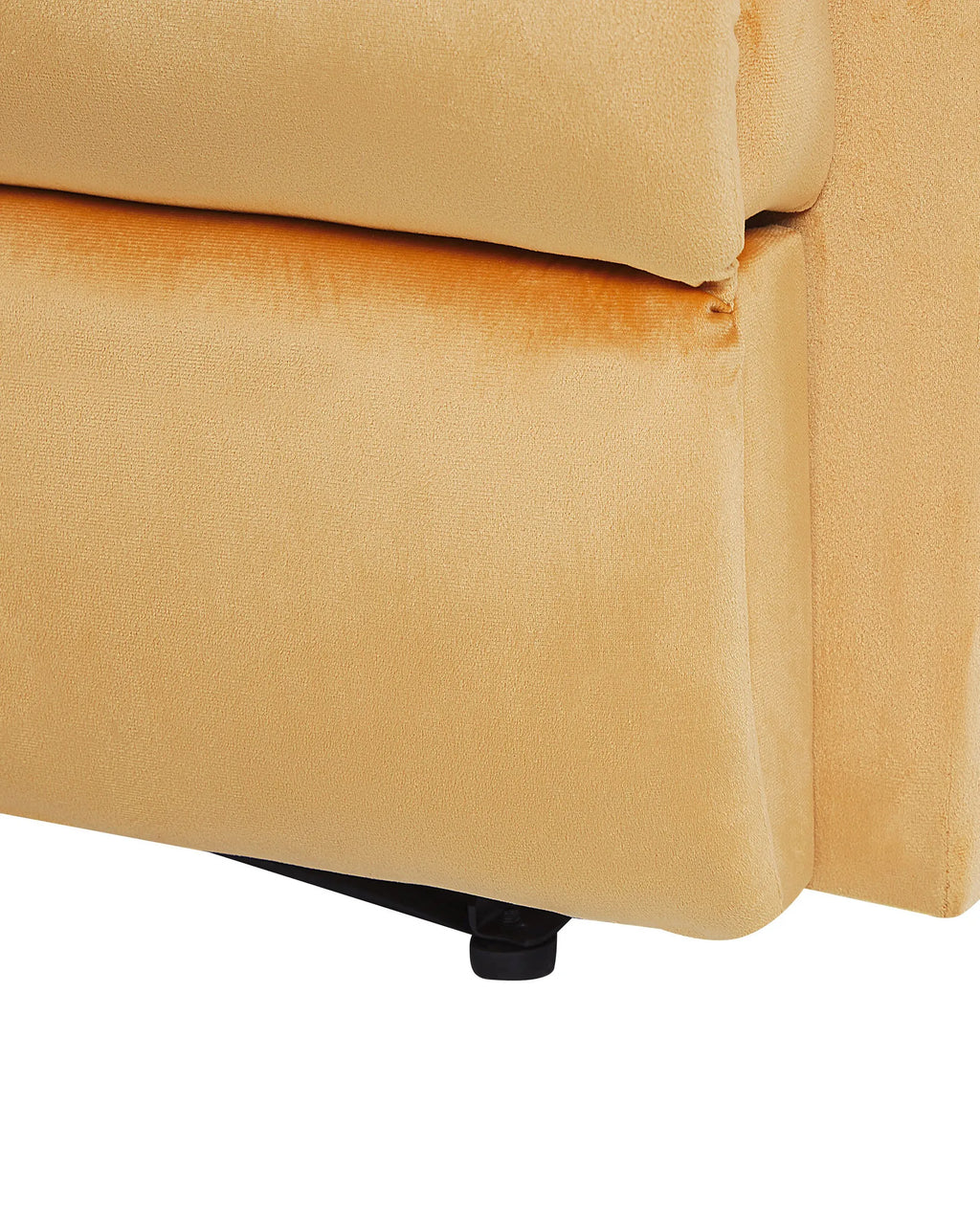 Recliner Chair ESLOV with Footrest Velvet Mustard
