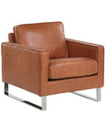 Armchair VIND Faux Leather Golden Brown
