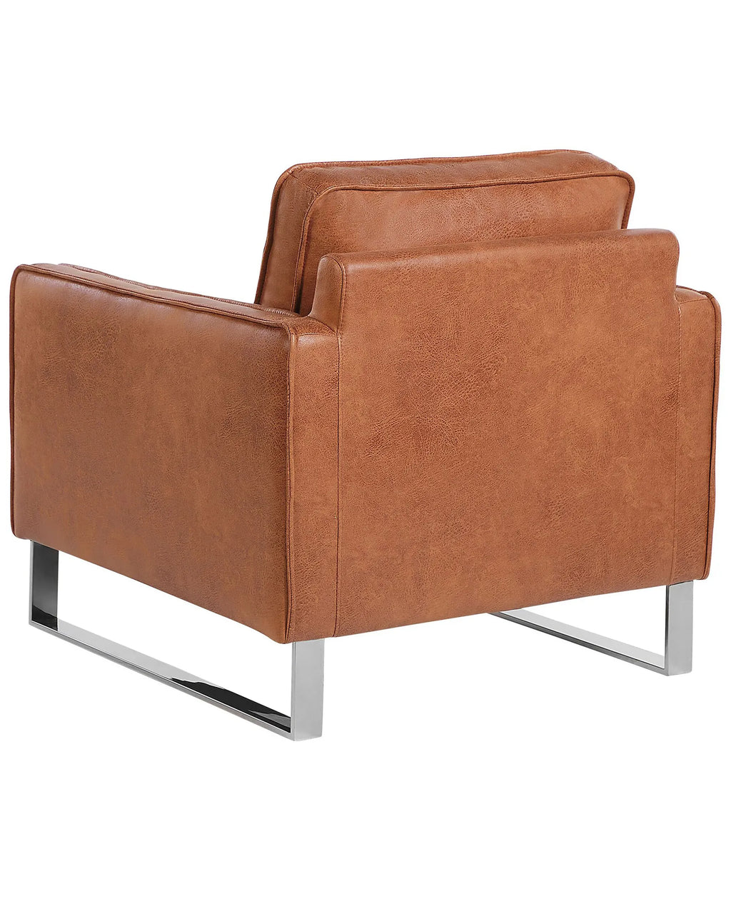 Armchair VIND Faux Leather Golden Brown