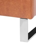Armchair VIND Faux Leather Golden Brown
