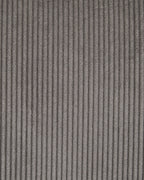 Set of 2 Dining Chairs LOVERNA Corduroy Grey